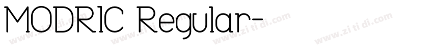 MODRIC Regular字体转换